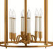 Gentry 6 Light 14 inch Heirloom Brass Indoor Foyer Light Ceiling Light