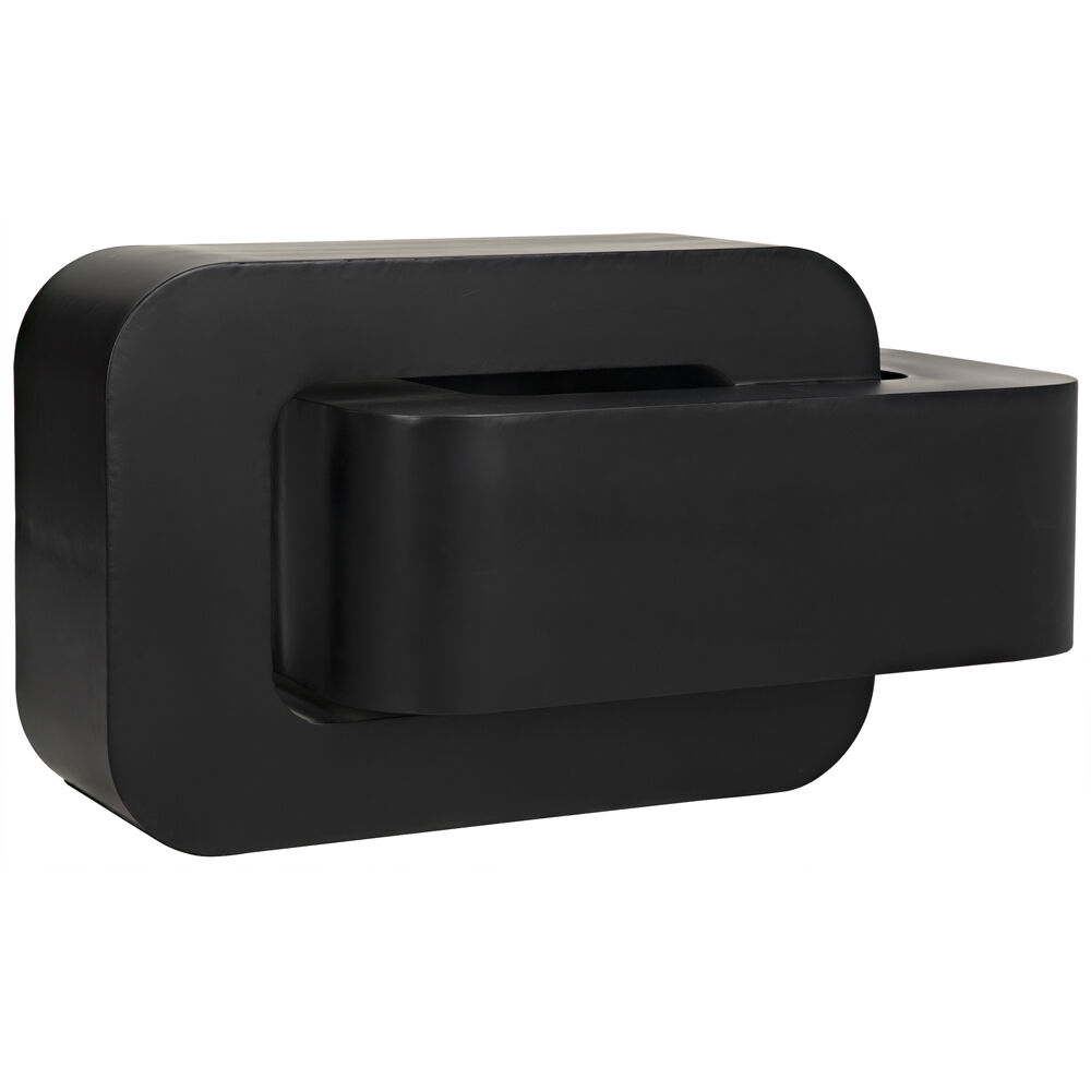 Nodum 45 X 24.5 inch Matte Black Accent Table