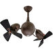 Atlas Acqua 39 inch Textured Bronze with Matte Black Wood Blades Ceiling Fan
