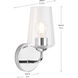 Celino Wall Sconce Wall Light in Polished Chrome