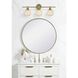 Collier 3 Light 28 inch Satin Gold Bath Sconce Wall Light