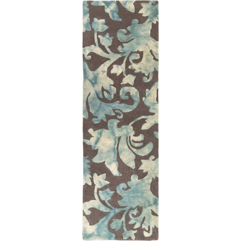 Belladonna 156 X 108 inch Aqua, Seafoam, Charcoal Rug