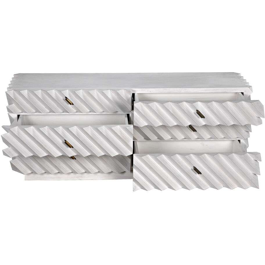 Hikaru White Wash Dresser