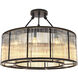 Bernardi 10 Light 31.5 inch Bronze Highlight Flush Mount Ceiling Light, Large