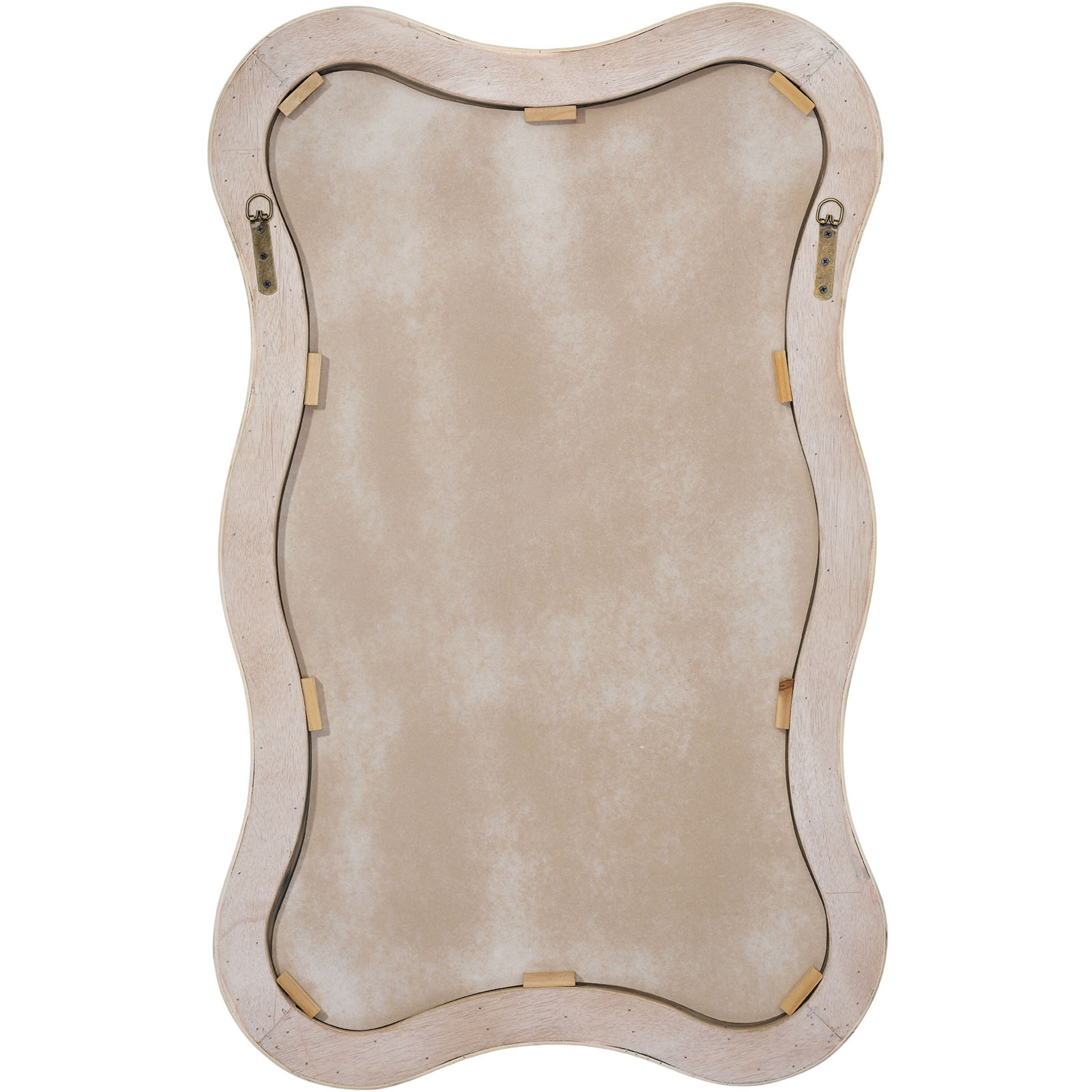 Dali 38 X 23.5 inch Cream Bamboo Mirror