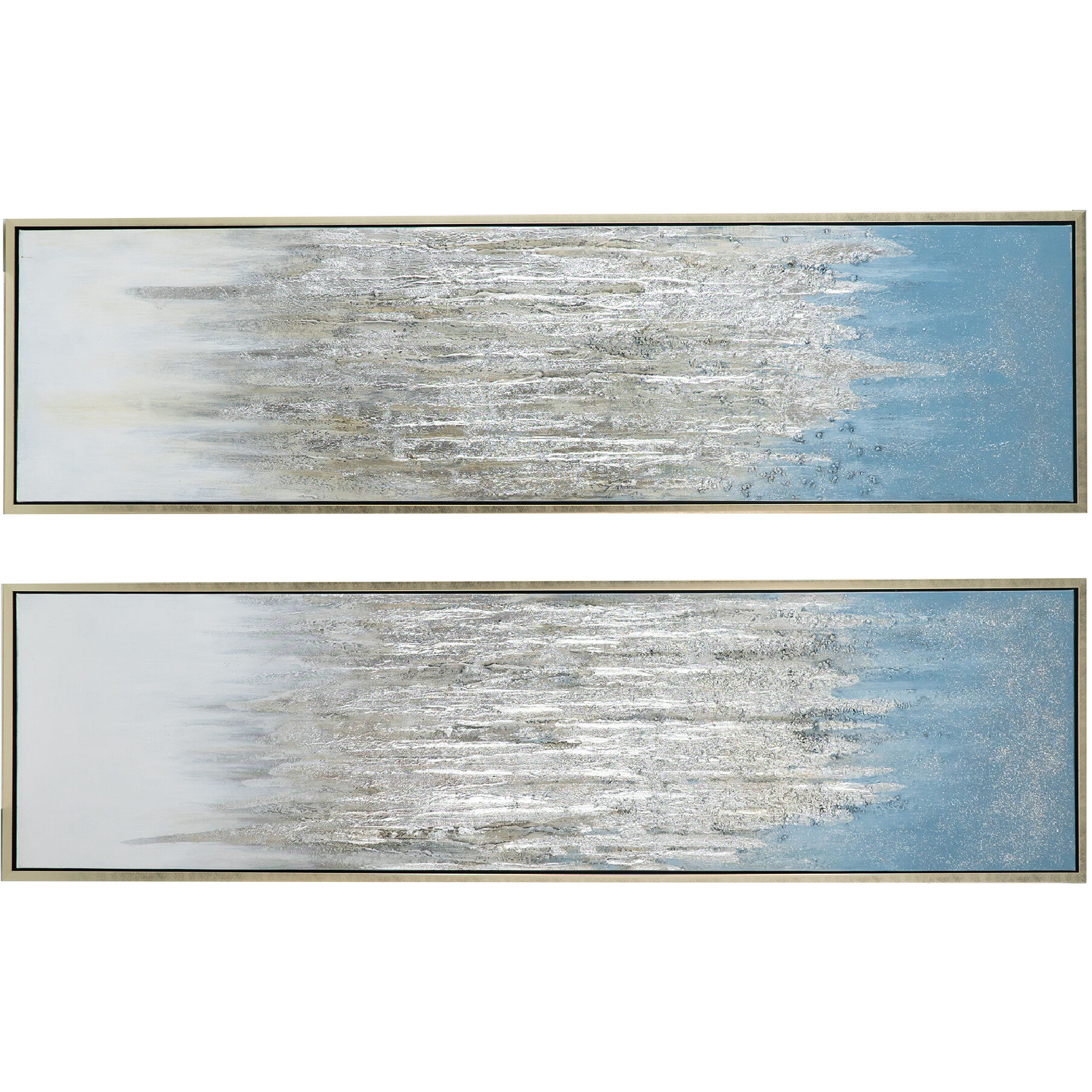 Dhalia Blue/Silver Wall Art