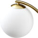 Aquilon 66 inch 40 watt Metallic - Brass Accent Floor Lamp Portable Light