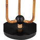 Triptych 70.5 inch 40 watt Natural Rattan/Satin Black Floor Lamp Portable Light