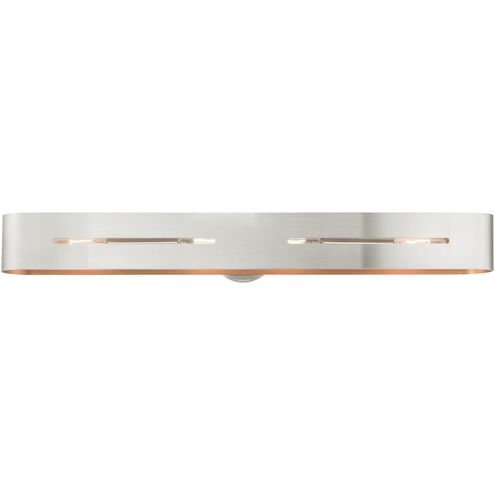 Ravena 4 Light 36 inch Brushed Nickel ADA Vanity Sconce Wall Light