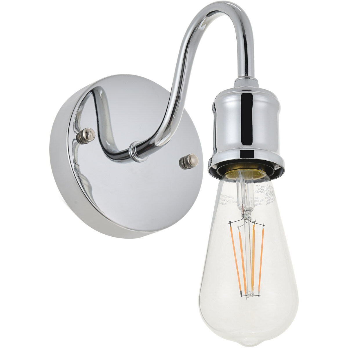 Serif 1 Light 5 inch Chrome Wall Sconce Wall Light