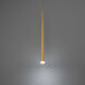 Cascade LED 1.5 inch Aged Brass Pendant Ceiling Light in Round, 28in.
