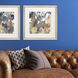 Florals Collection Blue Framed Art