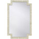 Fiona 48.5 X 31 inch White/Cream and Brown Mirror