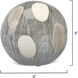 Painted Cream and White with Black Sphere, Small