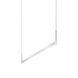 Thin-Line LED 48 inch Bright Satin Aluminum Pendant Ceiling Light