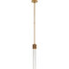 Lauren Rottet Fascio LED 3 inch Hand-Rubbed Antique Brass Pendant Ceiling Light