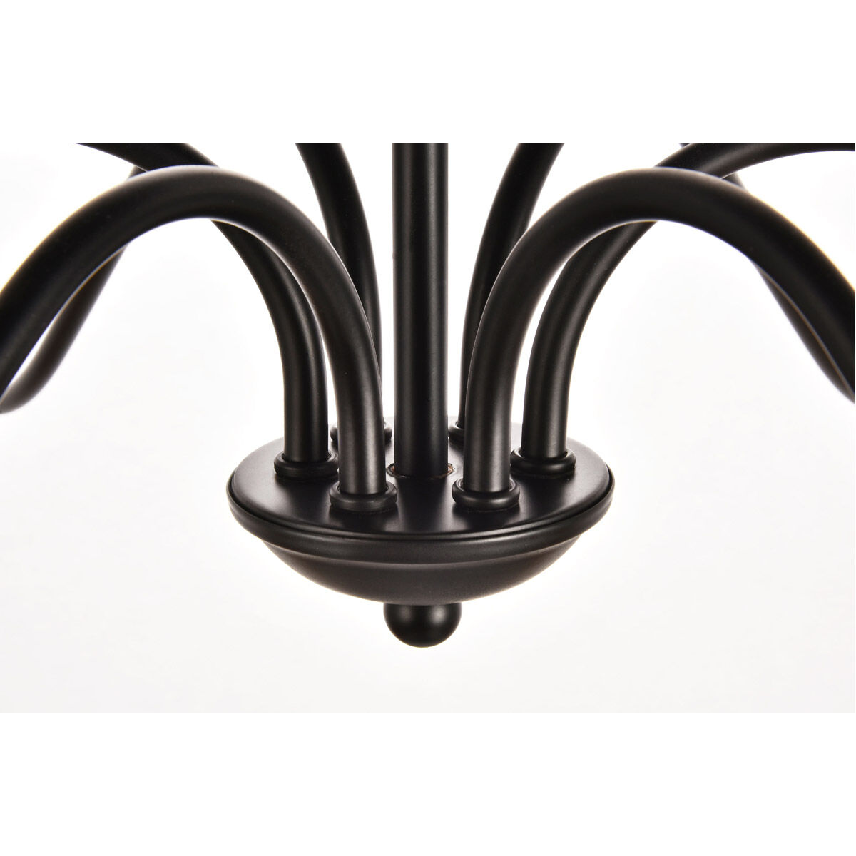 Rohan 6 Light 36 inch Matte Black Chandelier Ceiling Light