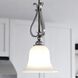 Monrovia LED 8.75 inch Brushed Nickel Mini Pendant Ceiling Light
