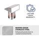 Inground Recessed Light 12 4.1 watt Stainless Steel Path Indicator Light in 3000K Warm White LED, WAC Landscape