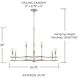 Fuller 9 Light 34.75 inch Brushed Nickel Chandelier Ceiling Light