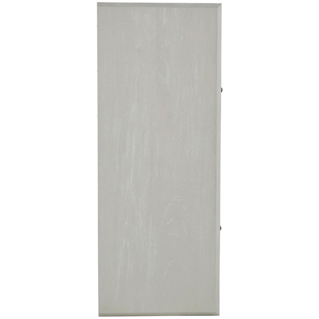 Ezekiel Cerused White / Antique Bronze Cabinet