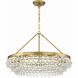 Calypso 6 Light 30 inch Vibrant Gold Chandelier Ceiling Light