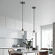 Munich 1 Light 5 inch Black Chrome Single Pendant Ceiling Light, Single