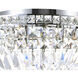 Stefania 5 Light 16 inch Chrome Bowl Flush Mount Ceiling Light