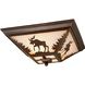 Yellowstone LED 14 inch Burnished Bronze Flush Mount Ceiling Light