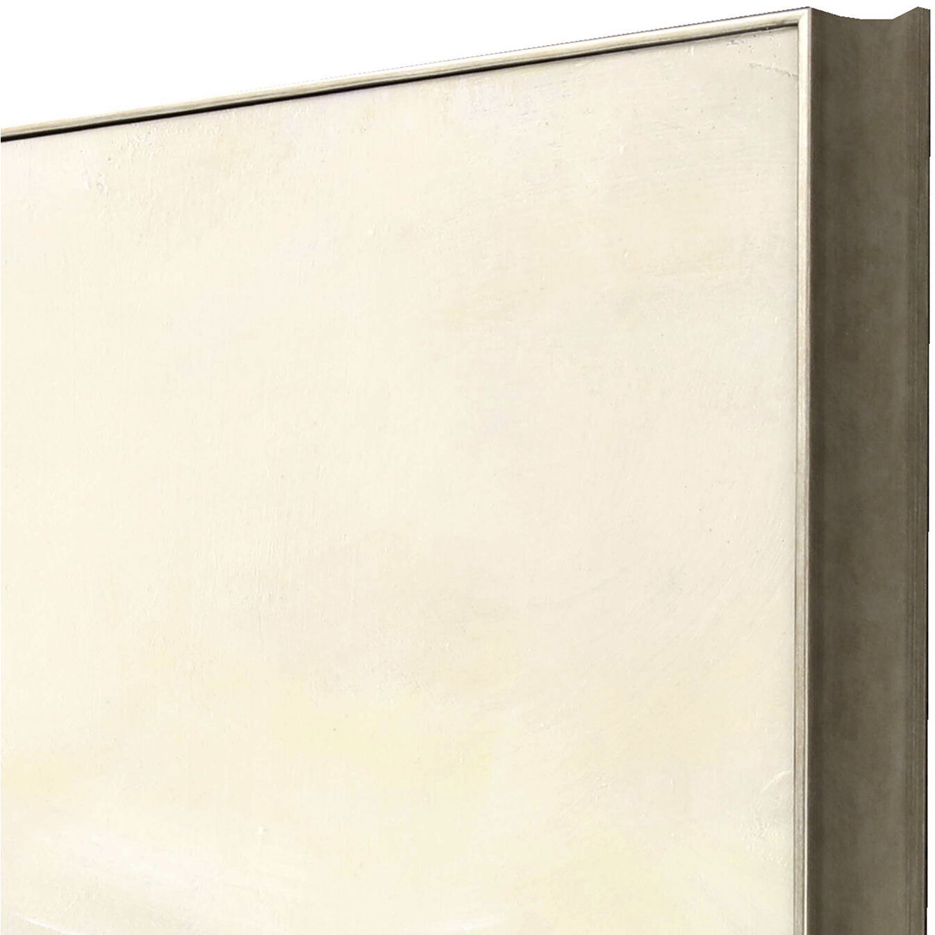 Dream of Clouds Where Land Meets Sky Blue and Gray and Yellow Framed Art