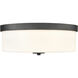 Laphia 2 Light 13.25 inch Matte Black Indoor Flushmount Ceiling Light
