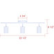 Rexton 3 Light White Track Lighting Ceiling Light