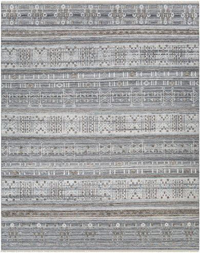 Pompei 108 X 72 inch Pewter Rug, Rectangle