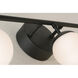 Pearl 3 Light 24 inch Black Vanity Light Wall Light