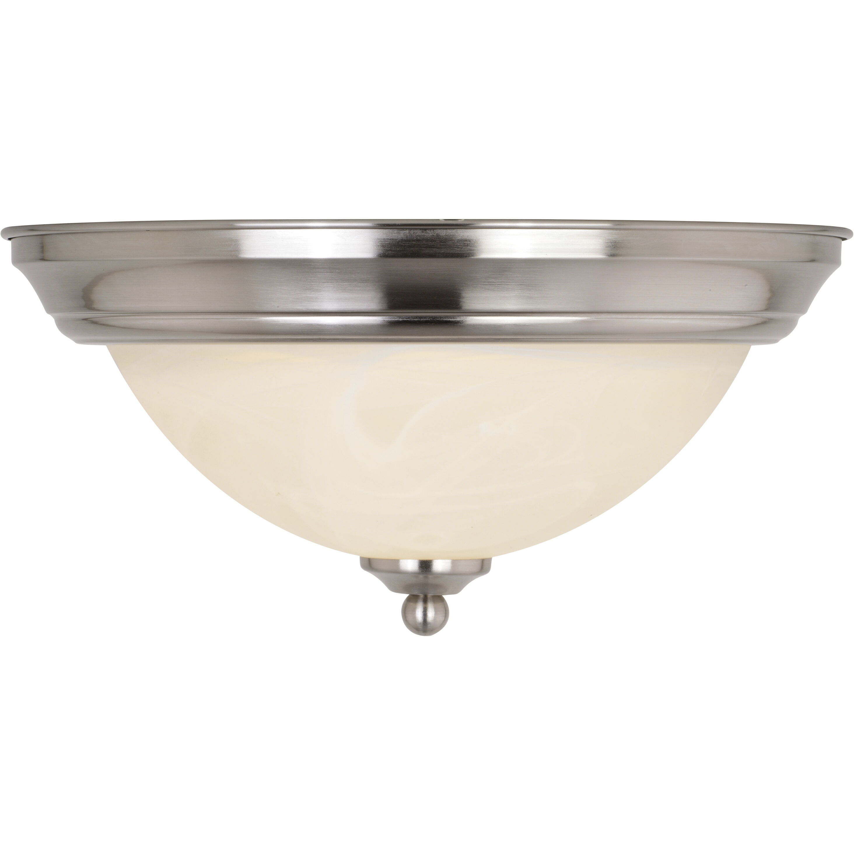 Stevens LED 13 inch Satin Nickel Flush Mount Ceiling Light
