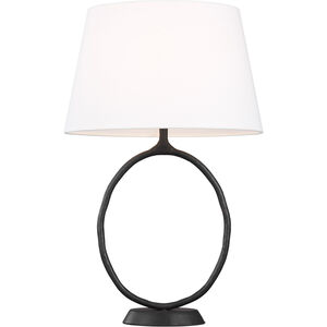 ED Ellen DeGeneres Indo 26.63 inch 9 watt Aged Iron Table Lamp Portable Light