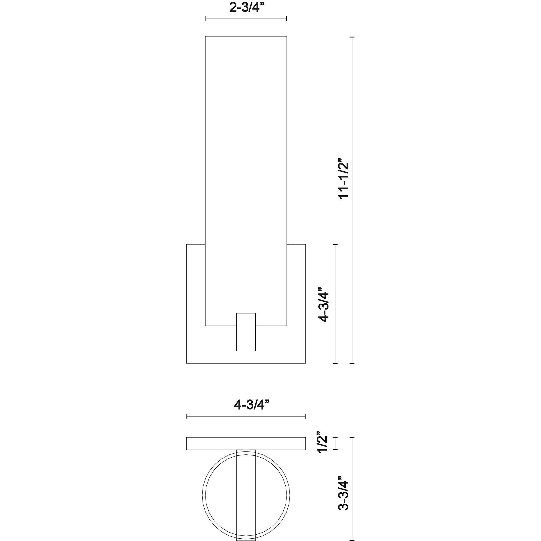 Elizabeth Wall Sconce Wall Light in Black