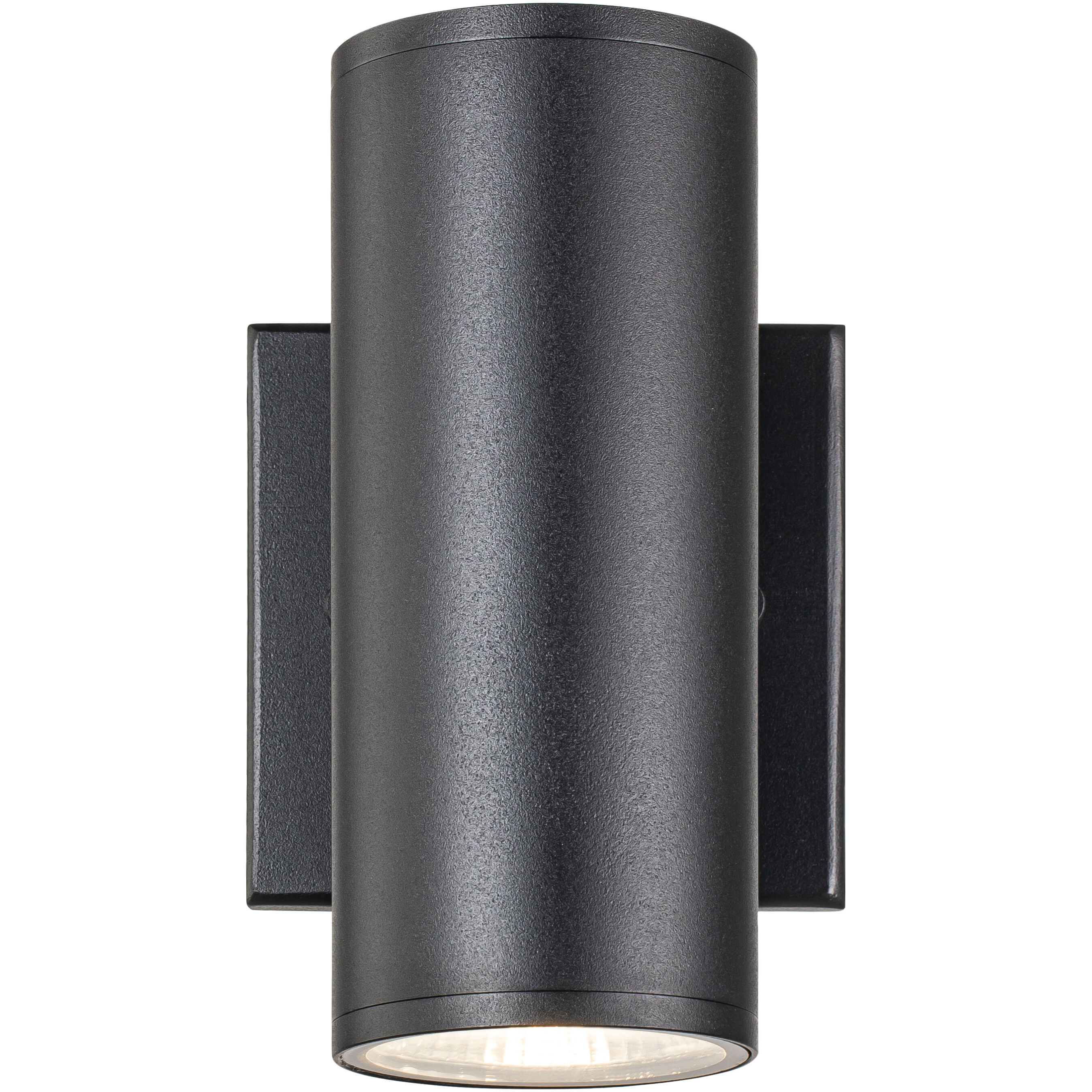 Tubular LED 7 inch Matte Black Outdoor Wall Light
