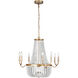 Marielle 8 Light 25.38 inch Antique Gild Chandelier Ceiling Light, Medium
