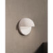 Mezza Cupola LED 5 inch Textured White ADA Sconce Wall Light