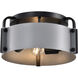 Altos 3 Light 14 inch Matte Gray Semi Flush Mount Ceiling Light