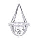 Canada 6 Light 24 inch Chrome Chandelier Ceiling Light