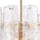 Fire and Ice 5 Light 16.75 inch Lacquered Gold Chandelier Ceiling Light in Clear Glass