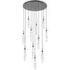 Icefall LED 32.2 inch Classic Silver Pendant Chandelier Ceiling Light in 2700K LED