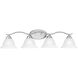 Prestige 4 Light 36 inch Brushed Nickel Vanity Light Wall Light