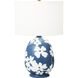 Hable Lila 22.5 inch 9 watt Semi Matte Navy Blue Table Lamp Portable Light