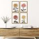 Florals Collection Green Framed Art