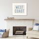 East Coast / Gulf Coast / West Coast Blue and Beige and White Framed Art, Propac