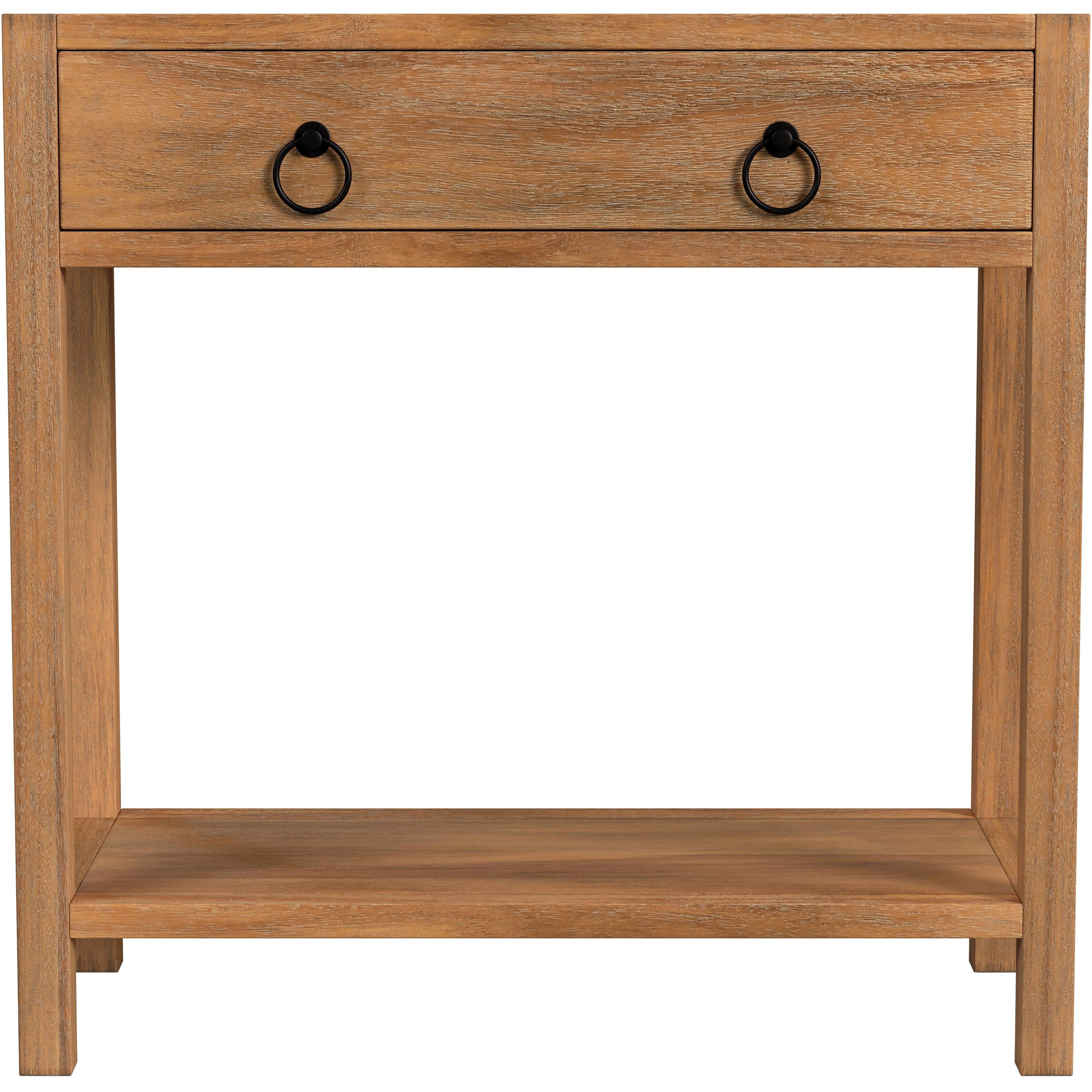 Lark 30" Wood 1-Drawer Nightstand in Light Brown