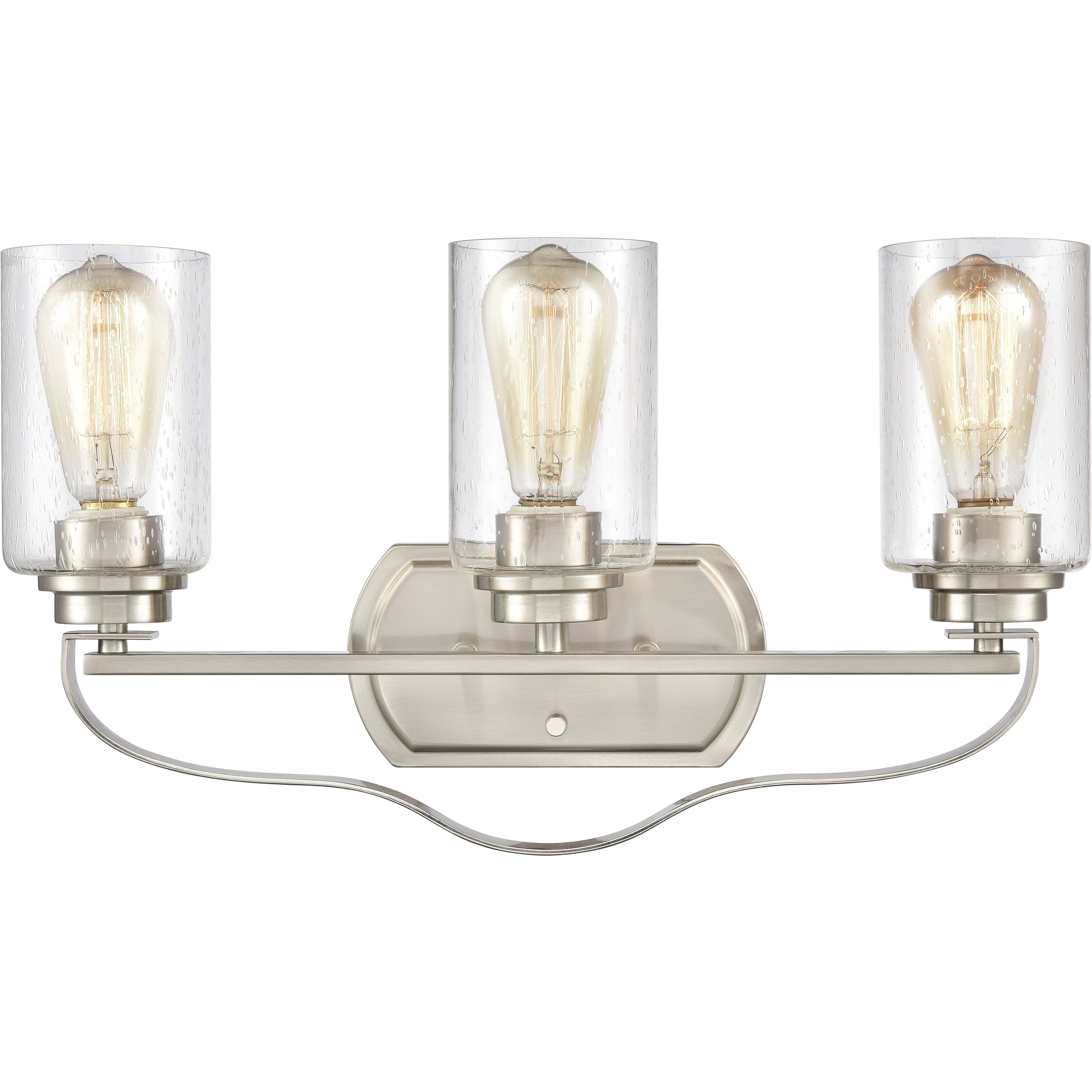 Market Square 3 Light 20 inch Brushed Nickel Vanity Light Wall Light